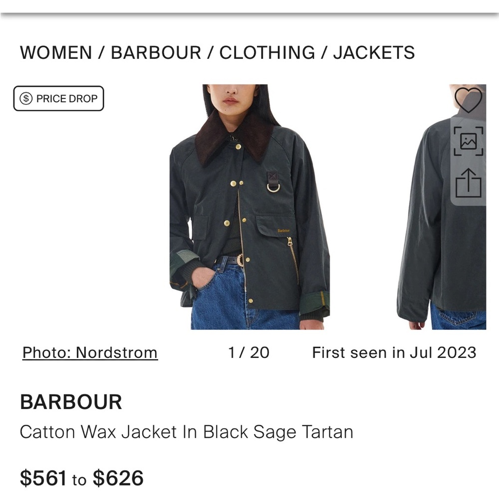 Barbour Catton Wax Jacket (Sold Out Everywhere) - Picture 4 of 13